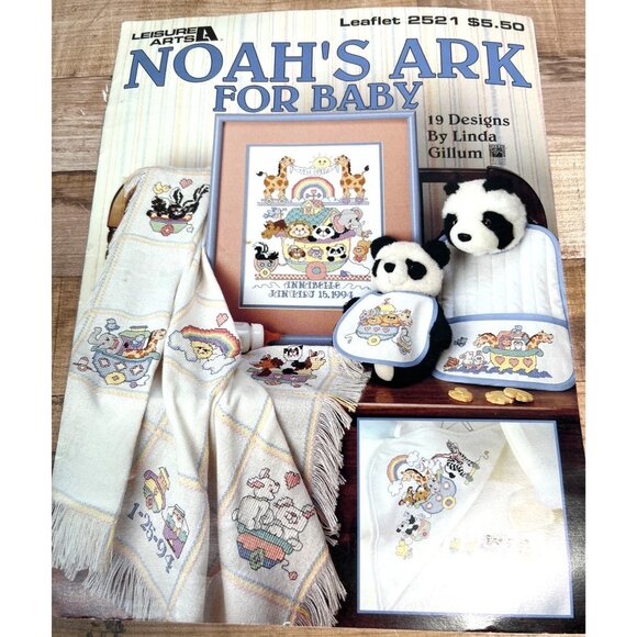 Noahs Ark Baby Cross-Stitch Patterns By Leisure Arts 19 Designs - Picture 2 of 4